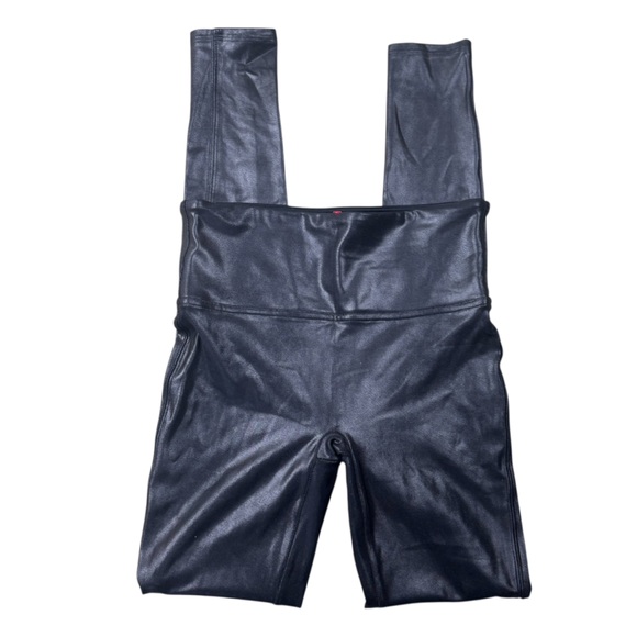 SPANX Pants - SPANX Faux Leather Black Leggings Tights Pants Small